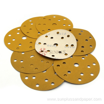 Sandpaper Coated Abrasives Film Discs Gold Paper